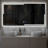 LED Spiegel Rechteckig | Touch-Schalter | Anti-Beschlag-Funktion | Neutralweißes Licht - Reyze Seria Edge Model 2